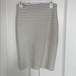 Bar III Stretch Striped Pencil Skirt